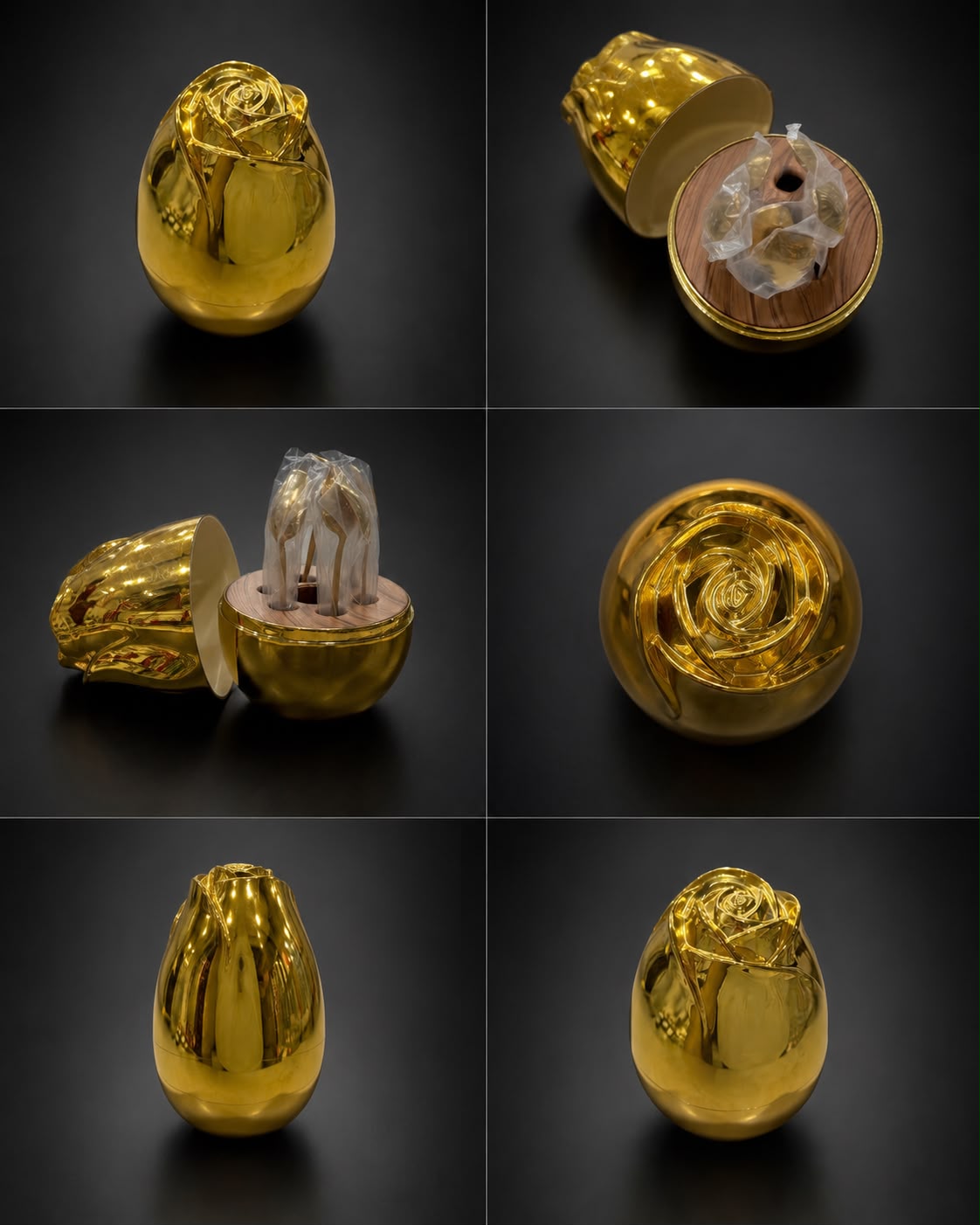 Golden Rose Cutlery Holder