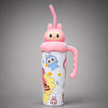 Cute Bunny Kids Stainless Steel Straw Tumbler