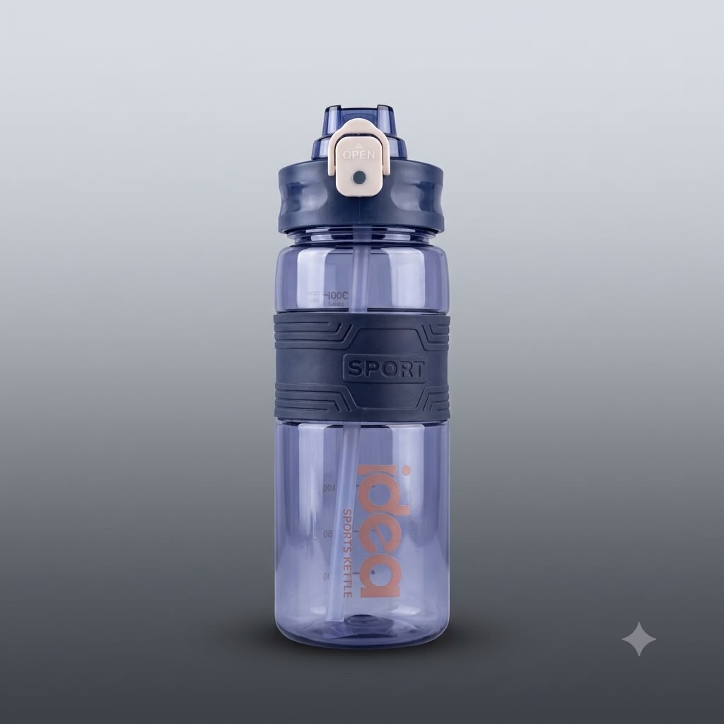 Leakproof Sports Water Bottle With Straw