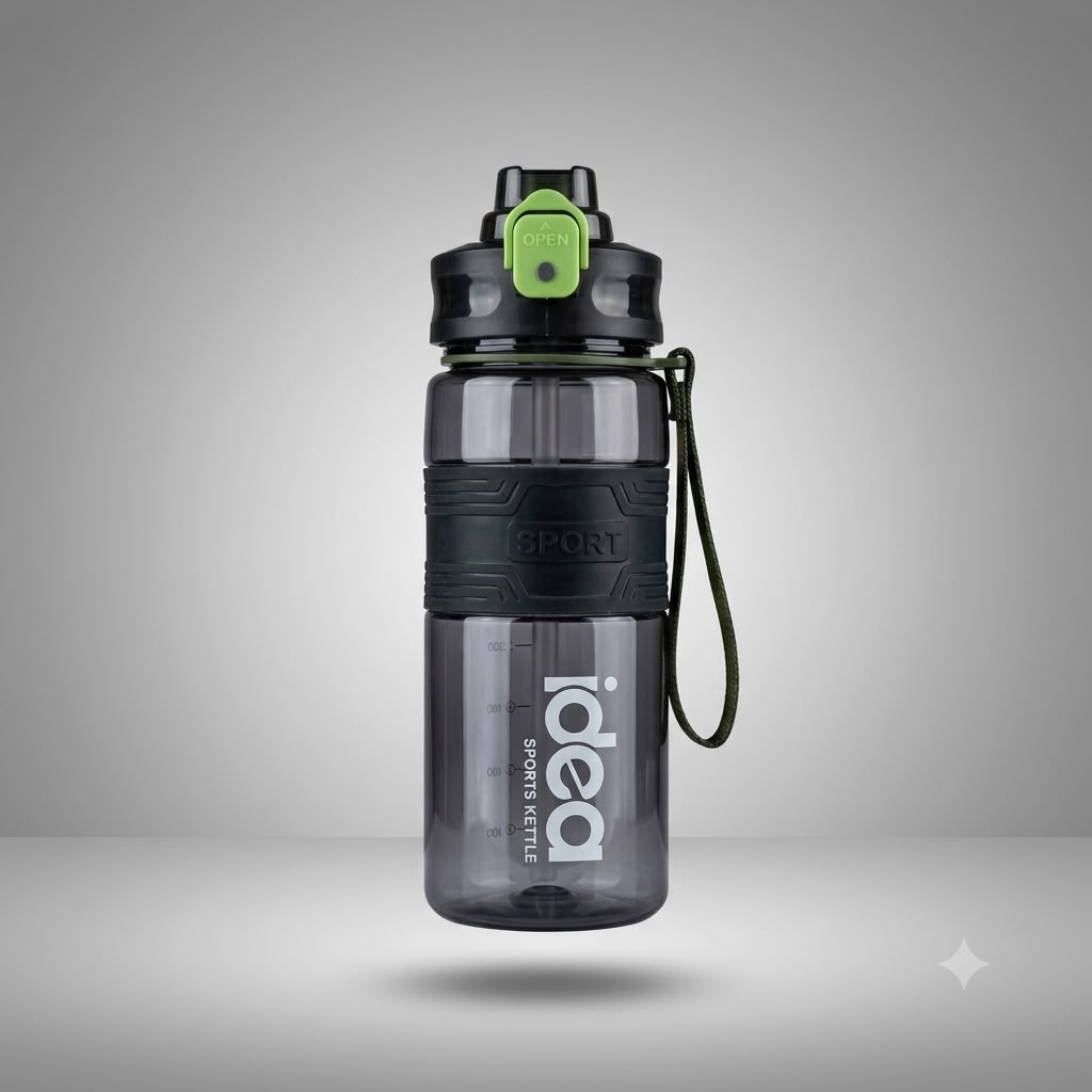 Leakproof Sports Water Bottle With Straw