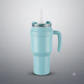 Sky Blue Handle Trumbler