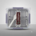 Stainless Steel 4 Section Lunch Boc