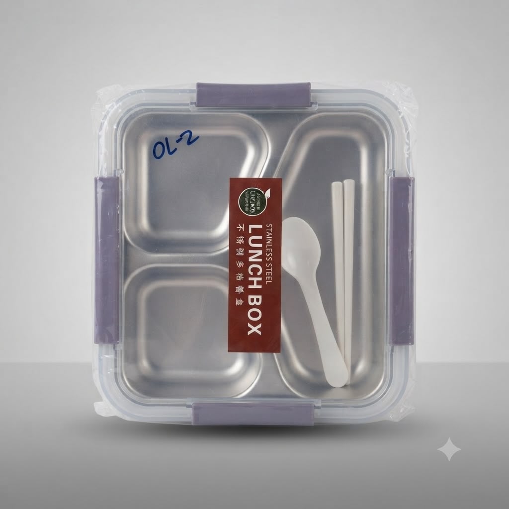 Stainless steel 3 Section Lunch Box