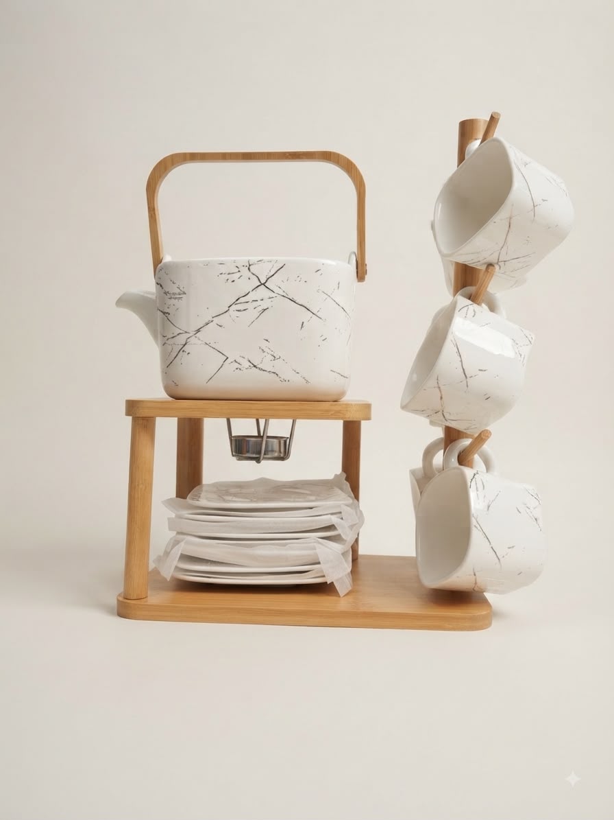 Tea set with stand