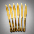 Gold Dinner Knives Set