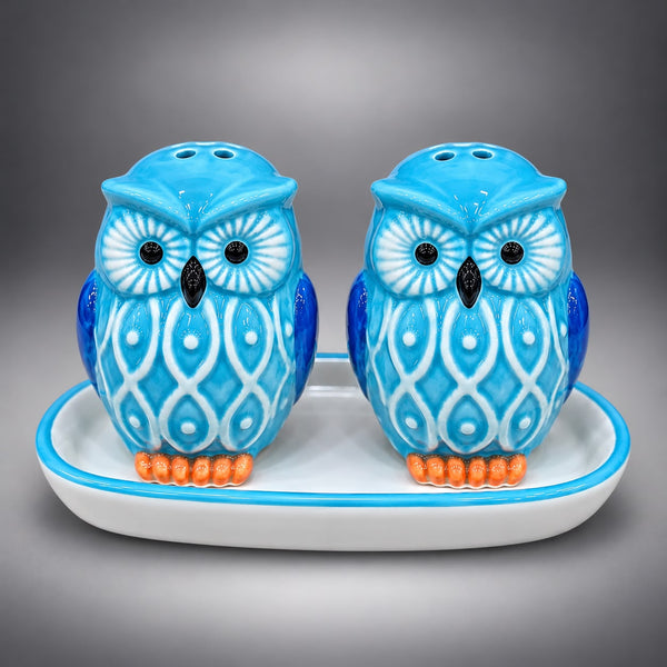 Blue Owl Salt & Pepper Set