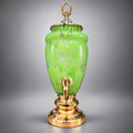 Elegant Green Glass Water Dispenser