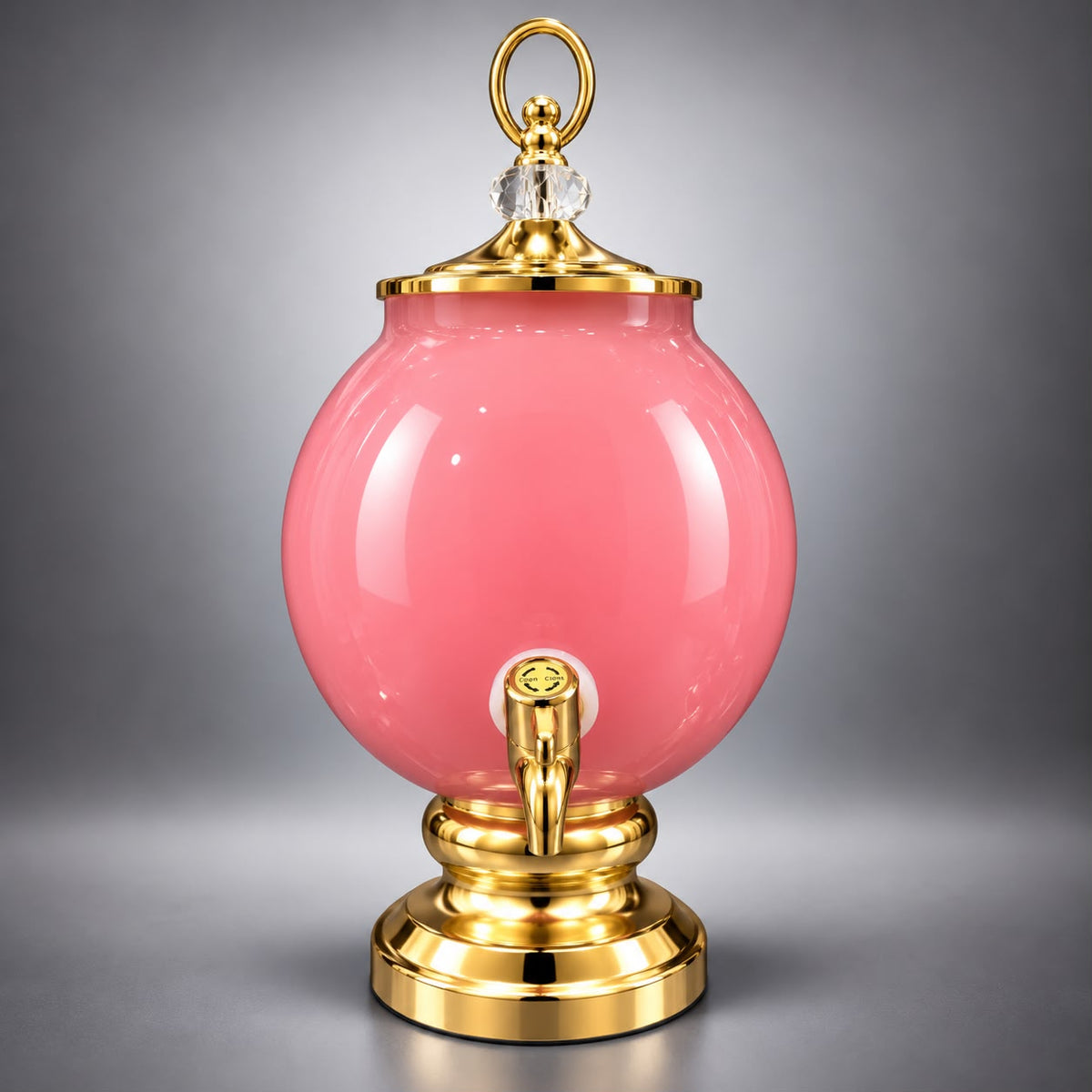 Luxury Pink Glass Water Dispenser