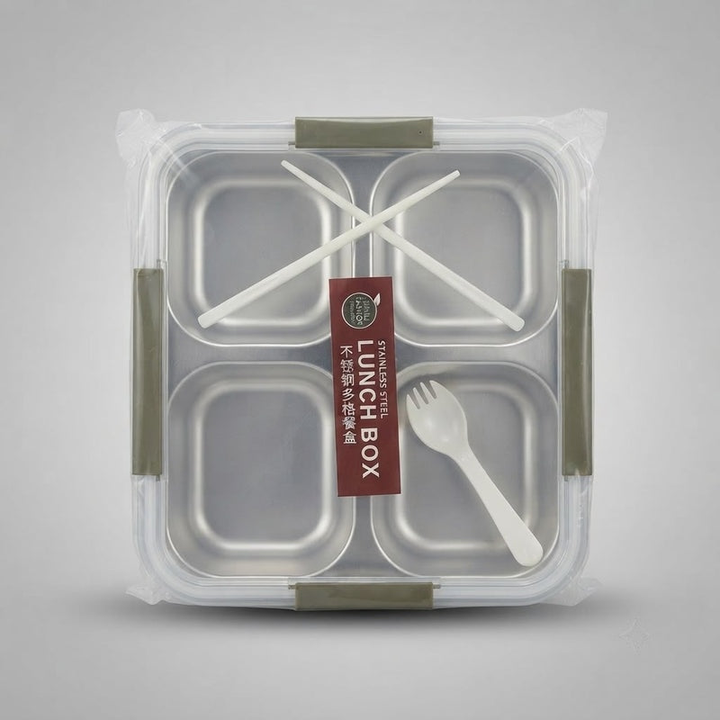 Stainless Steel 4 Section Lunch box