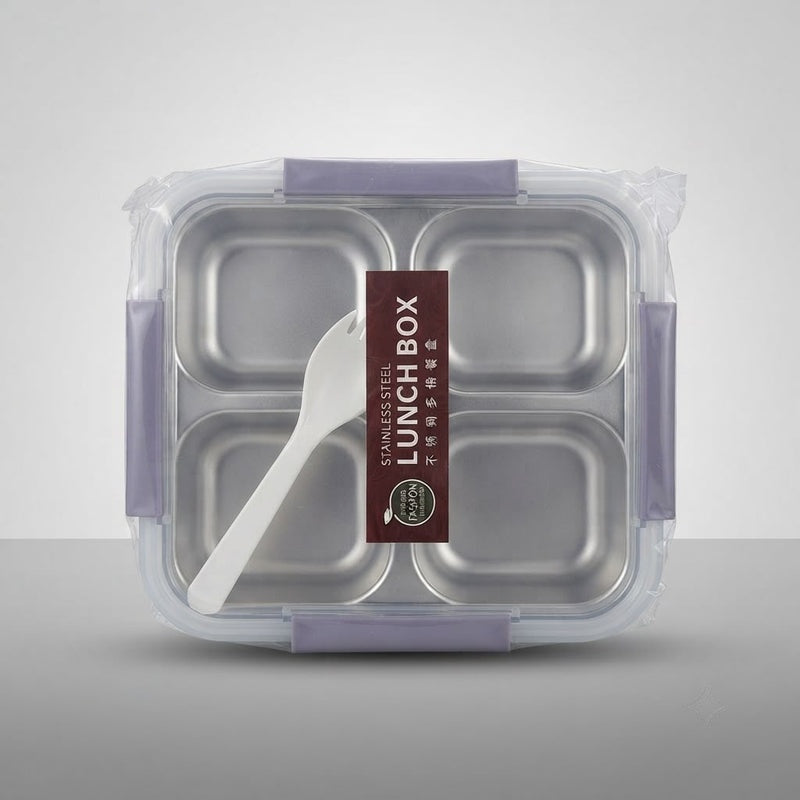 Stainless Steel 4 Section Lunch Boc