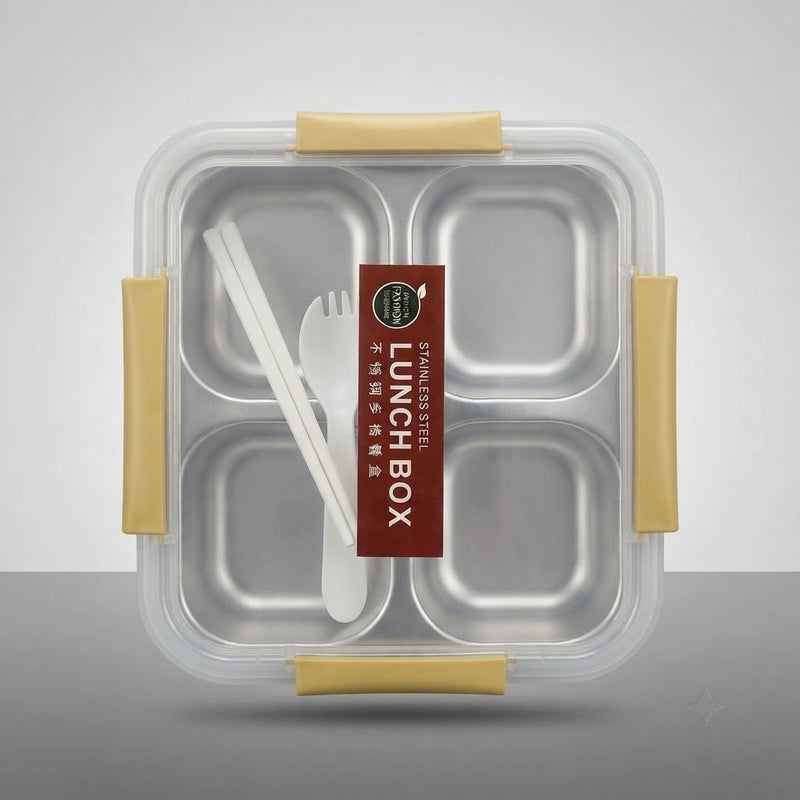 Stainless Steel 4 Section Lunch Boc